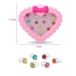 Opakowanie Zestaw pierścionków perełek - 12 sztuk