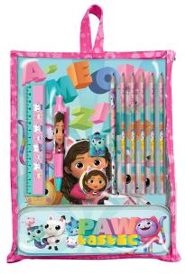 Zestaw piśmienniczy Gabby's Dollhouse 12 elementów GD00062. Wydawca: Kids Euroswan. Multiszop.pl Opakowanie Zestaw piśmienniczy Gabby's Dollhouse 12 elementów GD00062