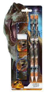 Zestaw piśmienniczy Jurassic World 4 elementy JP00014. Wydawca: Kids Euroswan. Multiszop.pl Opakowanie Zestaw piśmienniczy Jurassic World 4 elementy JP00014