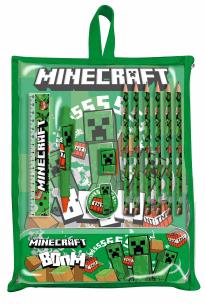 Zestaw piśmienniczy Minecraft 12 elementów MC00040. Wydawca: Kids Euroswan. Multiszop.pl Opakowanie Zestaw piśmienniczy Minecraft 12 elementów MC00040