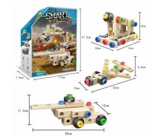 Opakowanie Zestaw pojazdy 3 w1 do skręcania 40el