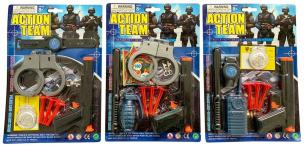 Opakowanie Zestaw policyjny pistolet na strzałki MIX