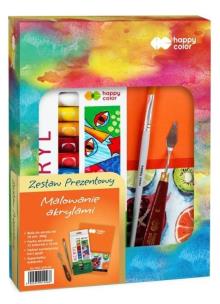 Opakowanie Zestaw prezentowy Malowanie akrylami HAPPY COLOR