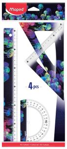 Zestaw przyborów do geometrii Deepsea MAPED. Wydawca: Maped. Multiszop.pl Opakowanie Zestaw przyborów do geometrii Deepsea MAPED