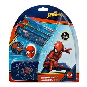 Zestaw przyborów szkolnych Spider-Man 6el. Wydawca: Cass Film. Multiszop.pl Opakowanie Zestaw przyborów szkolnych Spider-Man 6el