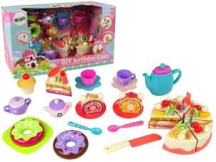 Zestaw słodkości z melodią, ciastka,tort,filiżanki. Wydawca: Leantoys. Multiszop.pl Opakowanie Zestaw słodkości z melodią, ciastka,tort,filiżanki