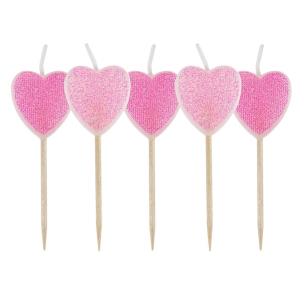 Opakowanie Zestaw świeczek walentynkowych na piku 5szt