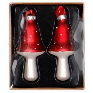 Opakowanie Zestaw szklanych zawieszek kraft z przykrywką 2szt