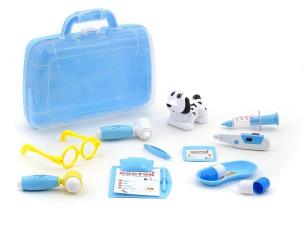Opakowanie Zestaw weterynarza w walizce światło dźwięk