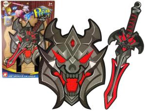 Opakowanie Zestaw wojownika miecz, tarcza z pianki EVA czarny