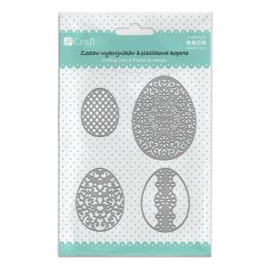Zestaw wykrojników Jajka ażurowe 4 szt.. Wydawca: DP CRAFT. Multiszop.pl Opakowanie Zestaw wykrojników Jajka ażurowe 4 szt.