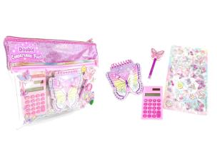 Opakowanie Zestaw z kalkulatorem w saszetce Motylki