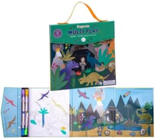 Zestaw zabaw 4w1 dinozaury. Wydawca: Floss & Rock. Multiszop.pl Opakowanie Zestaw zabaw 4w1 dinozaury