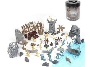 Opakowanie Zestaw żołnierzyków 71szt w tubie