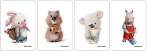 Zeszyt A4 32k 3-linia kolorowa PP Fun pakiet 4 sztuki mix. Wydawca: Narcissus. Multiszop.pl Opakowanie Zeszyt A4 32k 3-linia kolorowa PP Fun pakiet 4 sztuki mix