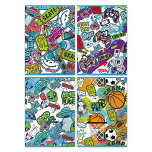 Opakowanie Zeszyt A4/32K kratka Dziecięce Graffiti (10szt)