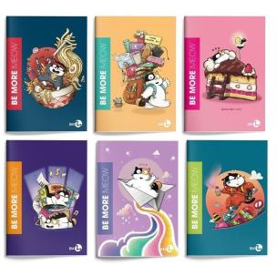 Zeszyt A4/36K kratka Be More Meow (10szt). Wydawca: Koh-I-Noor. Multiszop.pl Opakowanie Zeszyt A4/36K kratka Be More Meow (10szt)