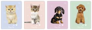 Opakowanie Zeszyt A5 16 k. 3-linie Puppy Sign, Interdruk