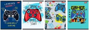 Opakowanie Zeszyt A5/16K kratka laminowany Gamepad (15szt)