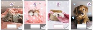 Opakowanie Zeszyt A5/16K kratka The Sweet Pets (20szt)