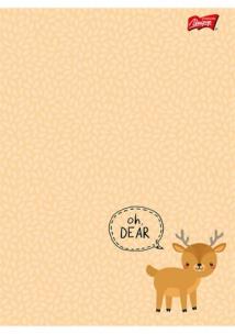 Opakowanie Zeszyt A5 16K linia dwukolorowa WOODLAND ANIMALS PAKIET 15 SZTUK