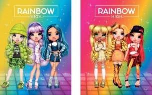 Opakowanie Zeszyt A5/16K trzylinia kolor Rainbow High (10szt)