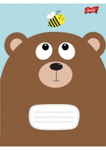 Opakowanie Zeszyt A5 16K trzylinia podwójna CARTOON ANIMALS PAKIET 15 SZTUK