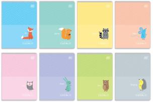 Opakowanie Zeszyt A5/32K kratka B&B Kids Pastel (10szt)