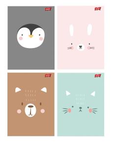 Opakowanie Zeszyt A5/32K linia Cute Face (15szt)