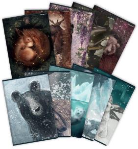 Opakowanie Zeszyt A5/32K linia Forest/Ice (10szt)