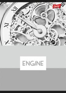 Opakowanie Zeszyt A5 60K krata ENGINE PAKIET 10 SZTUK