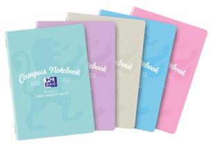 Opakowanie Zeszyt A5/60K kratka Campus Pastel (5szt) OXFORD