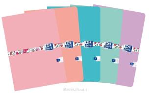 Opakowanie Zeszyt A5/60K kratka Floral mix (5szt) OXFORD