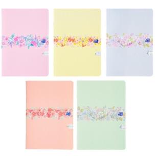 Opakowanie Zeszyt A5/60K kratka Flowers (5szt) OXFORD