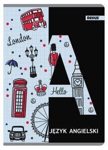 Opakowanie Zeszyt A5/60K kratka Język angielski (5szt)