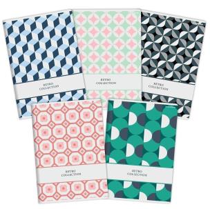 Opakowanie Zeszyt A5/60K kratka Retro PP (5szt)