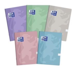 Zeszyt A5/60K kratka Touch Pastel (5szt). Wydawca: Oxford. Multiszop.pl Opakowanie Zeszyt A5/60K kratka Touch Pastel (5szt)