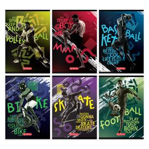 Opakowanie Zeszyt A5 60k linia sport pakiet 5 szt.