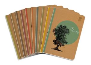 Opakowanie Zeszyt A5 64K linia By Nature - Forrest inspired by Japan pakiet 10 sztuk mix