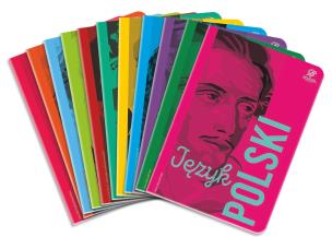 Opakowanie Zeszyt A5 64K tematyczny Famous & timeless pakiet 10 sztuk