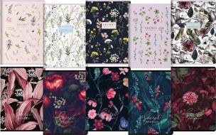 Opakowanie Zeszyt A5/80K kratka Secret Garden (5szt)