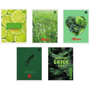 Opakowanie Zeszyt A5/80K kratka Think Green (5szt)