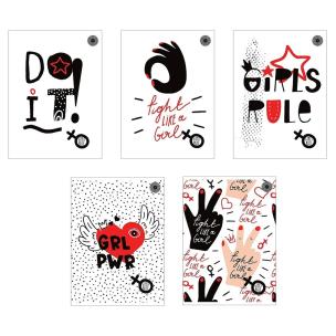 Opakowanie Zeszyt A5/80K linia Girls Rule (5szt)