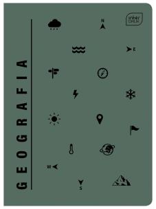 Opakowanie Zeszyt A5 Geografia w kratkę 60 kartek 10 sztuk