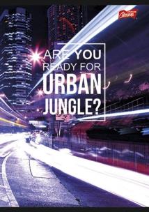 Opakowanie Zeszyt A5 w kratkę 60 kartek Urban Jungle 10 sztuk mix