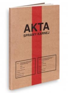 Zeszyt B5 Akta sprawy karnej. Wydawca: Od.Nowa. Multiszop.pl Opakowanie Zeszyt B5 Akta sprawy karnej
