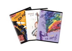 Zeszyt do nut A4 16k muzyka mega mix pakiet 10 sztuk. Wydawca: Oxford art pap. Multiszop.pl Opakowanie Zeszyt do nut A4 16k muzyka mega mix pakiet 10 sztuk