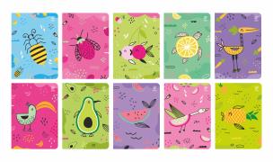 Opakowanie Zeszyt Fruits A5 32 KRATKA Z MARGINESEM