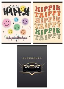 Opakowanie Zeszyt GIMBOO A4 w kratkę 32 kartki mix