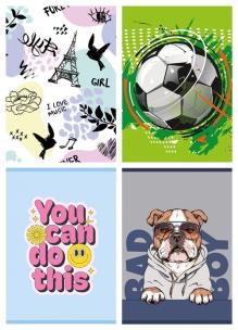 Opakowanie Zeszyt GIMBOO A5 w 3 linie 32 kartki mix